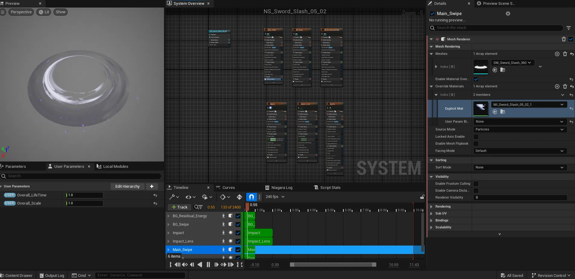 Unreal Engine Niagara system for the Erlangmon effect