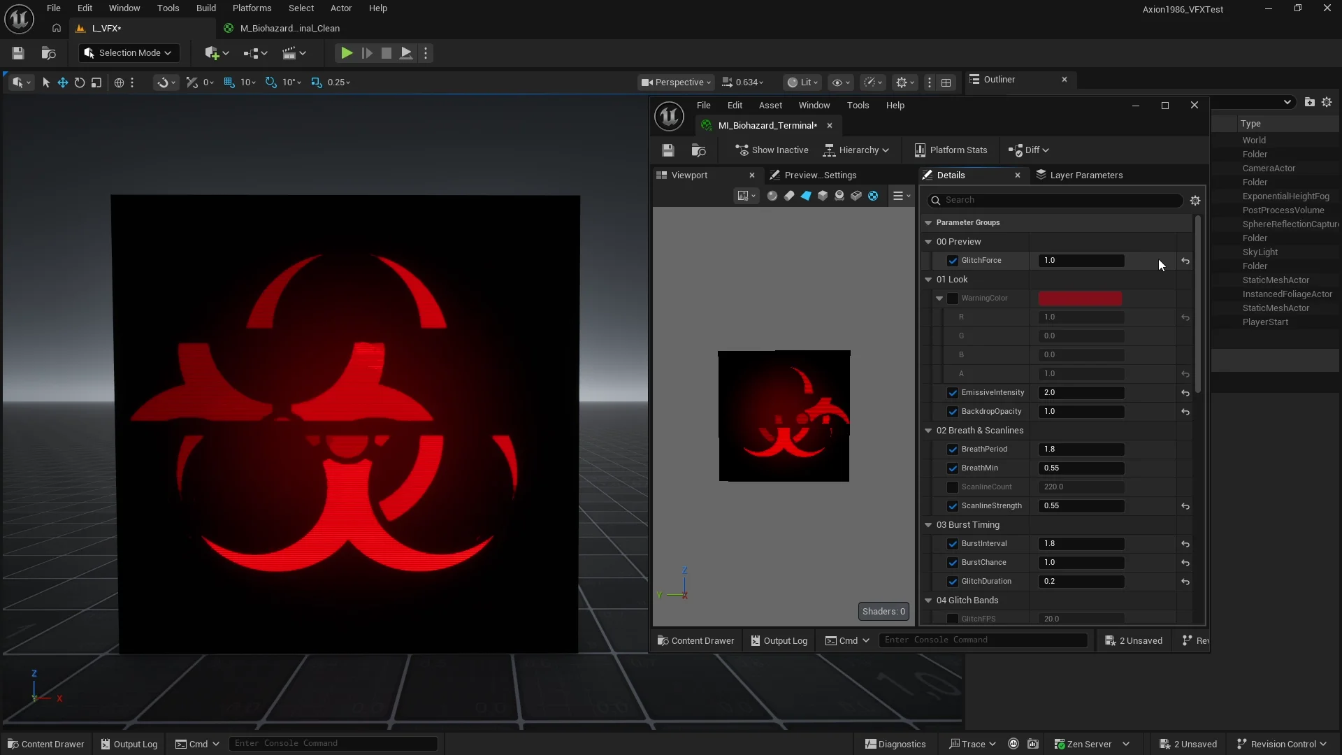 Procedural Terminal Shader in UE5